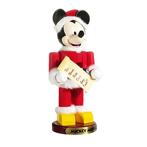 Kurt Adler 10-Inch Santa Mickey Mouse Nutcracker Nussknacker, Mehrfarbig, Tall von Kurt S. Adler