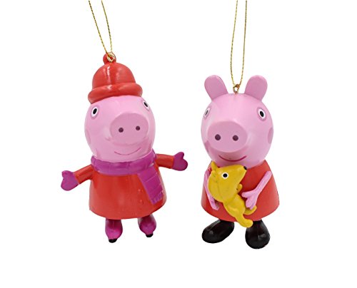 Kurt Adler 3.5-4" Peppa Pig Blow Mold Christmas Ornament 2 Assorted von Kurt Adler