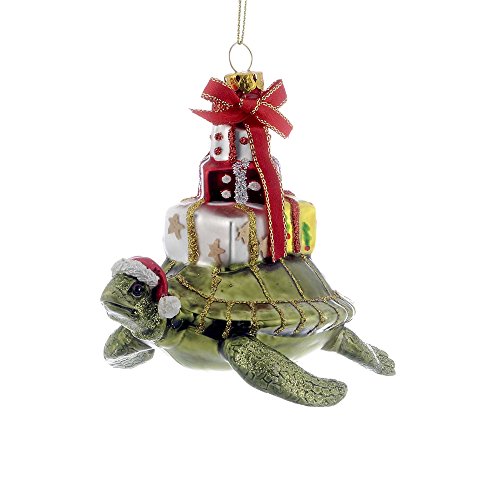 Kurt Adler 4" Glass Turtle with Gift Ornament von Kurt S. Adler