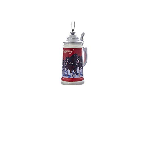 Kurt Adler Budweiser Beer Stein Mug Christmas Tree Ornament Clydesdale Horses Decoration von Kurt Adler