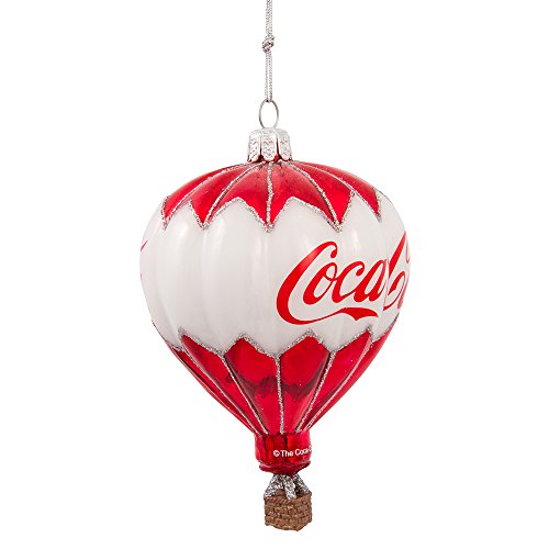 Kurt Adler Coca-Cola Glasballon-Ornament, 8,9 cm, Weihnachten von Kurt S. Adler
