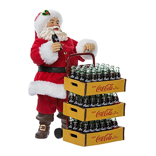 Kurt Adler Coca-Cola Weihnachtsmann mit Lieferwagen, 26,7 cm, 2er-Set von Kurt S. Adler