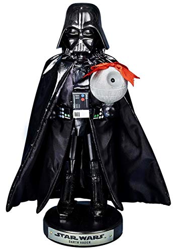 Kurt Adler Darth Vader Nussknacker mit Todesstern, 25,4 cm, Schwarz von Kurt S. Adler