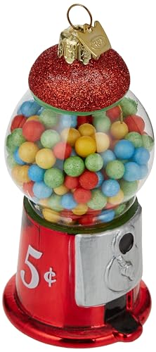 Kurt Adler Edle Edelsteine aus Glas, Gumball-Maschine, 11,4 cm von Kurt S. Adler