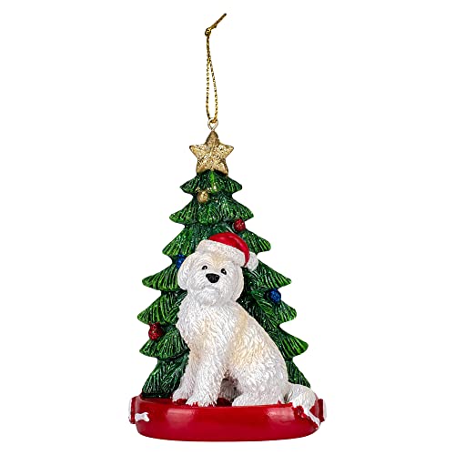 Kurt Adler Goldendoodle mit Weihnachtsbaum von Kurt S. Adler