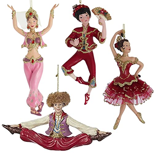 Kurt Adler Resin International Dancer Ornament Set Of 4 von Kurt Adler
