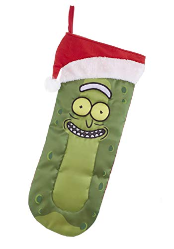 Kurt Adler Rick & Morty Pickle Rick Stocking w/Santa Hat Standard von Kurt Adler