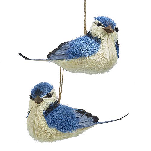 Kurt Adler Sisal Birds (Blue Sisal Birds) von Kurt S. Adler