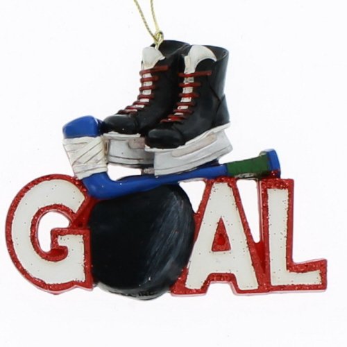 Goal C9298 Schlittschuhe und Puck Weihnachtsbaumschmuck Sport von Kurt S. Adler