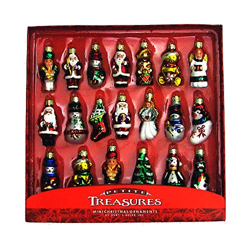 Kurt Adler 20-Piece Petite Treasures Glass Ornament Set von Kurt S. Adler