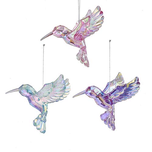 Kurt Adler 3.5-inch Iridescent Hummingbird Ornaments Set of 3 Assorted Kurt Adler 3.5-inch Iridescent Hummingbird Ornaments Set of 3 Assorted von Kurt S. Adler