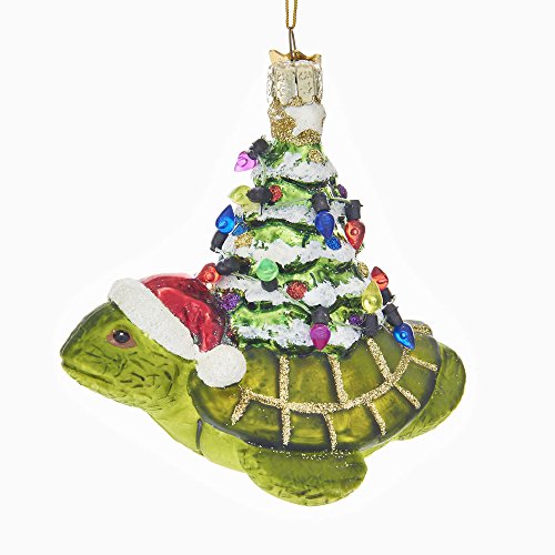 Kurt Adler 4-Inch Noble Gems Glass Turtle with Christmas Tree Ornament Kurt Adler 4-Inch Noble Gems Glass Turtle with Christmas Tree Ornament von Kurt S. Adler