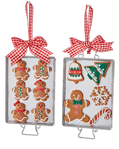 Kurt Adler 6" Metal Cookie Tray with Gingerbread Ornament - 2A Kurt Adler 6" Metal Cookie Tray with Gingerbread Ornament - 2A von Kurt S. Adler