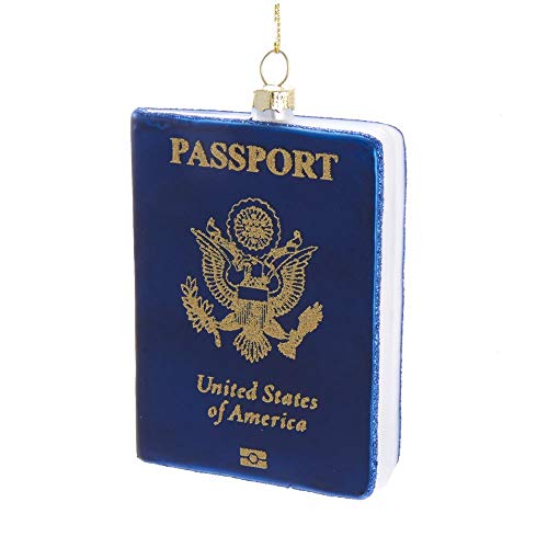 Kurt Adler Glass US Passport Ornament von Kurt S. Adler