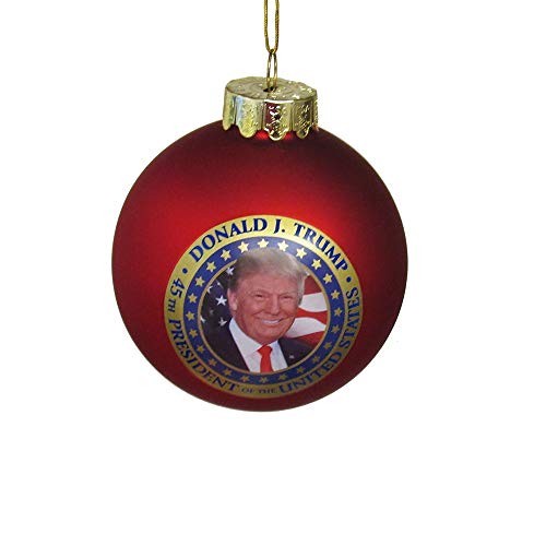 Kurt Adler President Donald Trump Glass Ball Ornament Standard von Kurt S. Adler