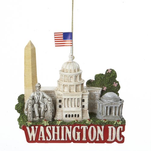 Kurt Adler Washington DC Christbaumschmuck mit Wahrzeichen der Stadt, 8,26 cm Kurt Adler Washington DC Christbaumschmuck mit Wahrzeichen der Stadt, 8,26 cm von Kurt S. Adler
