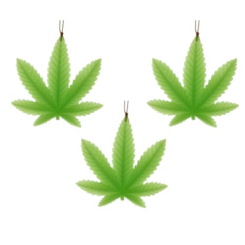 Kurt S. Adler 10,2 cm Kunstharz, leuchtet im Dunkeln, Cannabis-Set, 3 Stück Kurt S. Adler 10,2 cm Kunstharz, leuchtet im Dunkeln, Cannabis-Set, 3 Stück von Kurt S. Adler