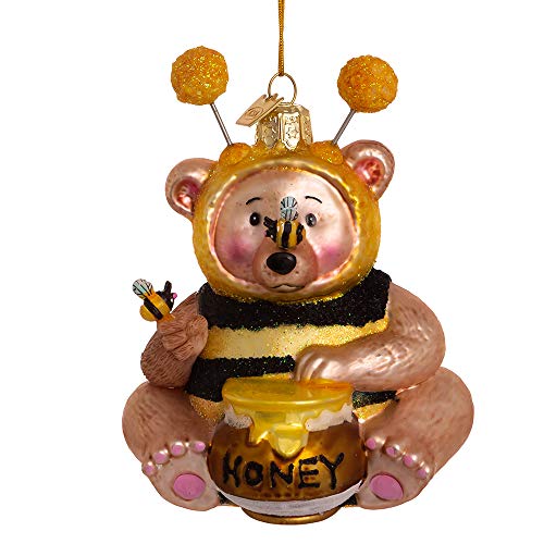 Kurt S. Adler 10,7 cm Noble Gems Glas Biene Bär Ornament Kurt S. Adler 10,7 cm Noble Gems Glas Biene Bär Ornament von Kurt S. Adler