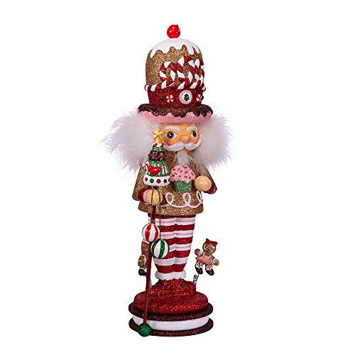 Kurt S. Adler 16.5-Inch Hollywood Gingerbread King Nutcracker Nussknacker, Mehrfarbig von Kurt S. Adler