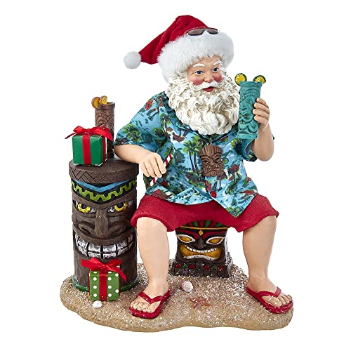 Kurt S. Adler Fabriché Tiki Strand Weihnachtsmann, Mehrfarbig, 12-Inches von Kurt S. Adler