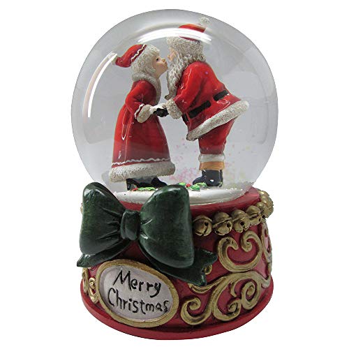 Kurt S. Adler Kurt Adler Musik Mr. & Mrs. Claus, 100 mm Schneekugel, Mehrfarbig von Kurt S. Adler