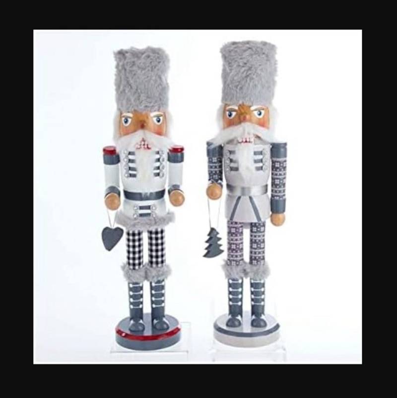 Kurt S. Adler Nussknacker F2044 - Hollywood "Landhausmotiv", -38 cm-, 2er SET von Kurt S. Adler