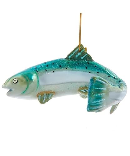 Kurt S Adler 12,7 cm edler Edelstein Glas Chinook Lachs Ornament von Kurt S. Adler