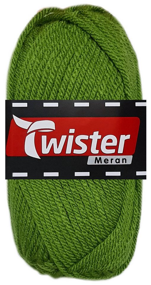 Kurtenbach 100 Gramm Twister Meran aus 100 % Polyacryl 73 Moosgrün Bastelgarn von Kurtenbach