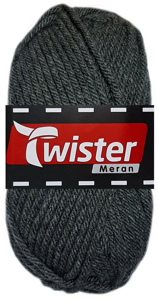 Kurtenbach 100 Gramm Twister Meran aus 100 % Polyacryl 19 Anthrazit Bastelgarn von Kurtenbach