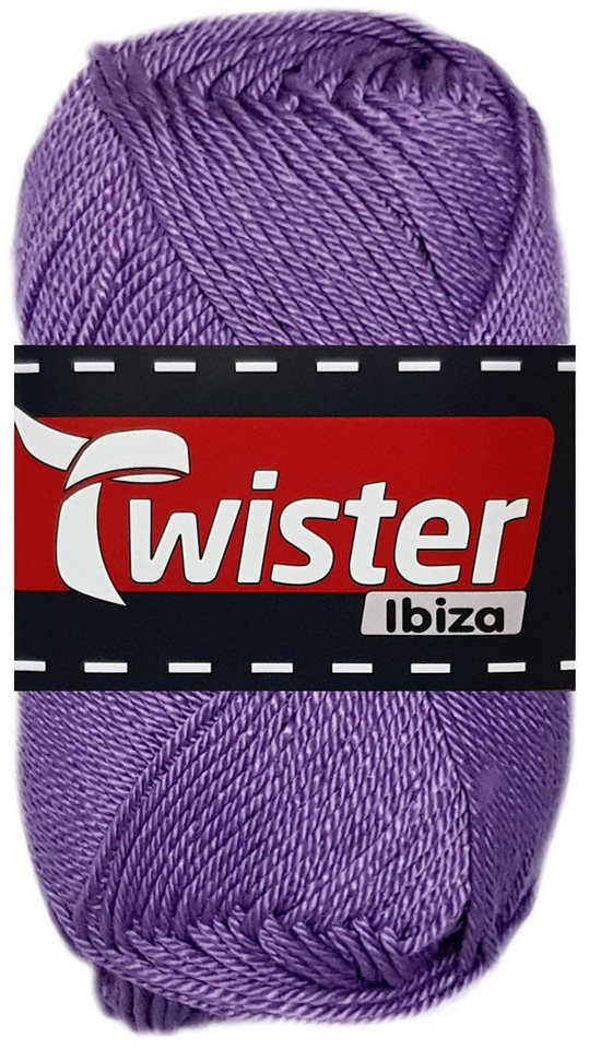 Kurtenbach 50 Gramm Twister Ibiza aus 100 % Baumwolle 49 Violett Bastelgarn von Kurtenbach