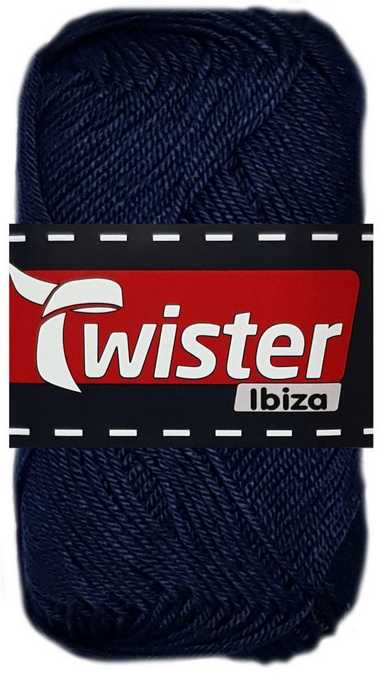 Kurtenbach 50 Gramm Twister Ibiza aus 100 % Baumwolle 59 Marine Bastelgarn von Kurtenbach