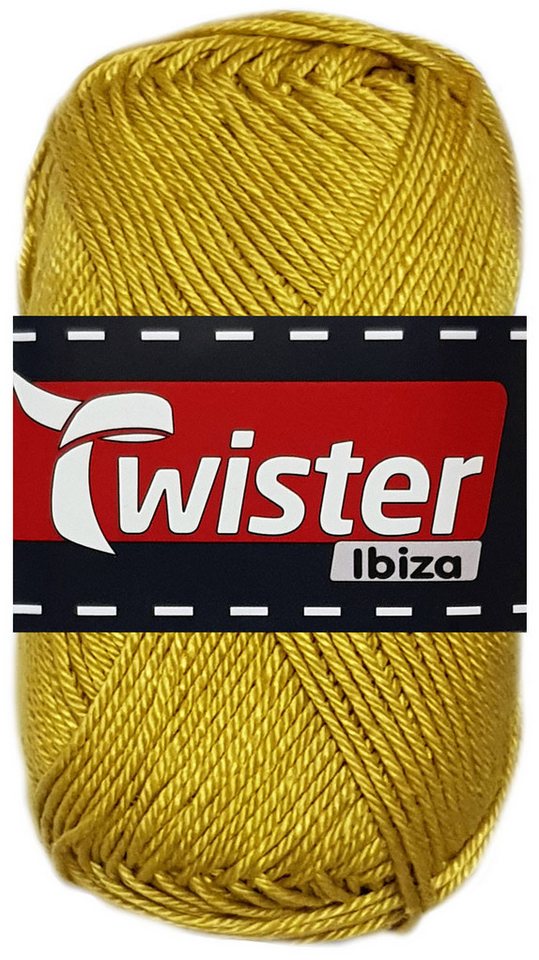 Kurtenbach 50 Gramm Twister Ibiza aus 100 % Baumwolle 66 Senf Bastelgarn von Kurtenbach