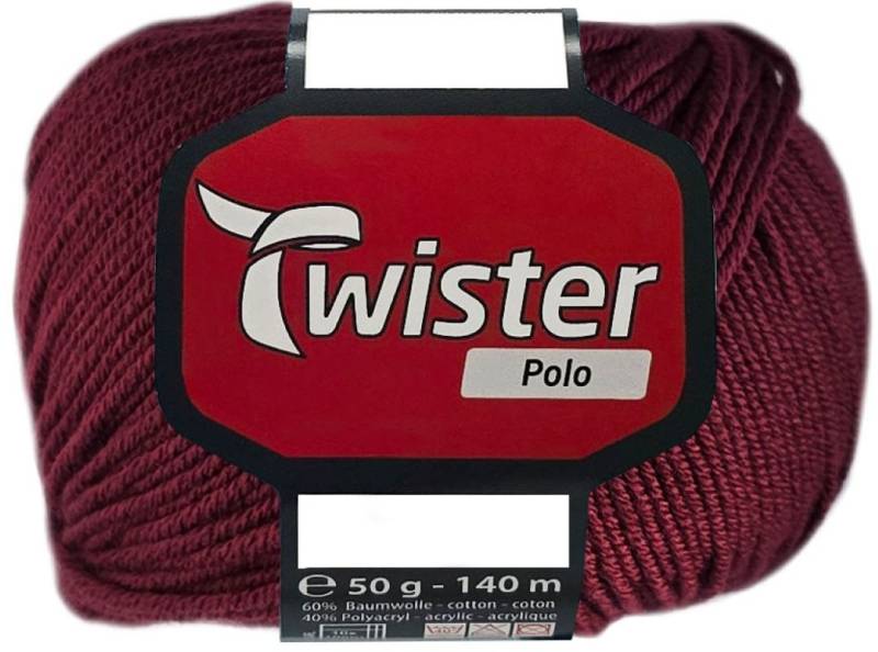 Kurtenbach 50 Gramm Twister Polo aus 60 % Baumwolle, 40 % Polyacryl Bastelgarn von Kurtenbach