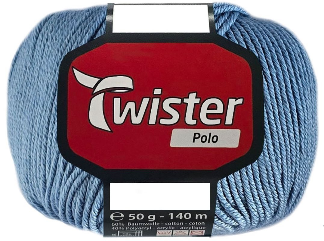 Kurtenbach 50 Gramm Twister Polo aus 60 % Baumwolle, 40 % Polyacryl Bastelgarn von Kurtenbach