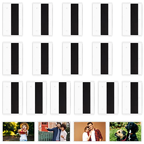 Kurtzy 20er Pack Blanko Acryl Bilderrahmen Kühlschrank Magnete - Für Fotos 9,8 x 5,9 cm - Klare Acryl-Magnet Kühlschrank Bilder Rahmen für Kleine Fotos - Geschenke für Familie & Freunde von Kurtzy