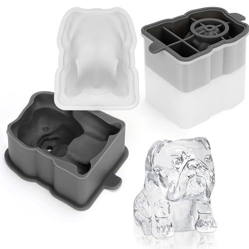 Kurtzy 2er Pack Eiswürfelform Silikon in Hundeform - BPA Freie, Auslaufsichere Eiswürfel Form für Gefrierschrank - Leicht Lösbare, Wiederverwendbare Silikon Eiswürfelform für Cocktails & Partygetränke von Kurtzy