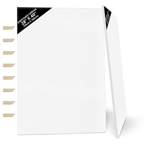 Kurtzy 2 Stück Leinwand zum Malen – 70 x 100 cm – extra große, vorgedehnte Leinwand mit Holzkeilen – ideal für Ölmalerei, Acryl und zum Zeichnen und Skizzieren Kurtzy 2 Stück Leinwand zum Malen – 70 x 100 cm – extra große, vorgedehnte Leinwand mit Holzkeilen – ideal für Ölmalerei, Acryl und zum Zeichnen und Skizzieren von Kurtzy