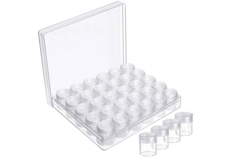 Kurtzy Aufbewahrungsbox Klare Mini-Behälter - 30 Creme-Proben für Kosmetik (1 St) von Kurtzy