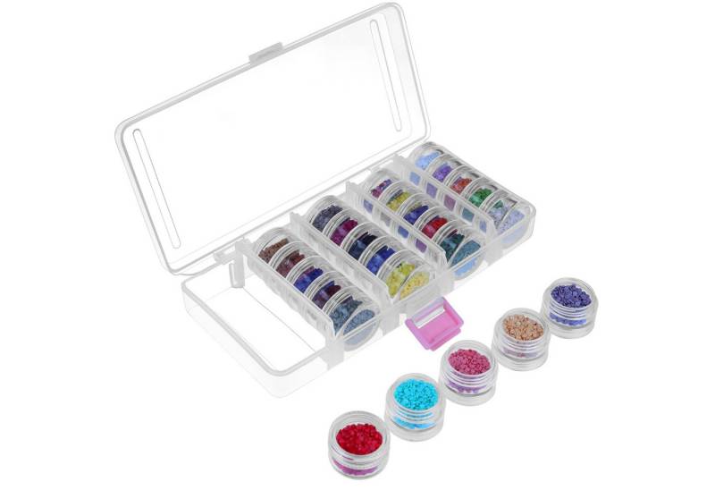 Kurtzy Aufbewahrungsbox Kurtzy 25 Stück Diamond Painting Aufbewahrungsbox aus Transparentem (1 St) von Kurtzy