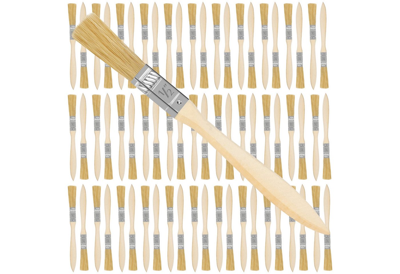 Kurtzy Lackierpinsel 72-teiliges Pinselset für Lackieren, Farbgebung, Kleben, (1 St) von Kurtzy