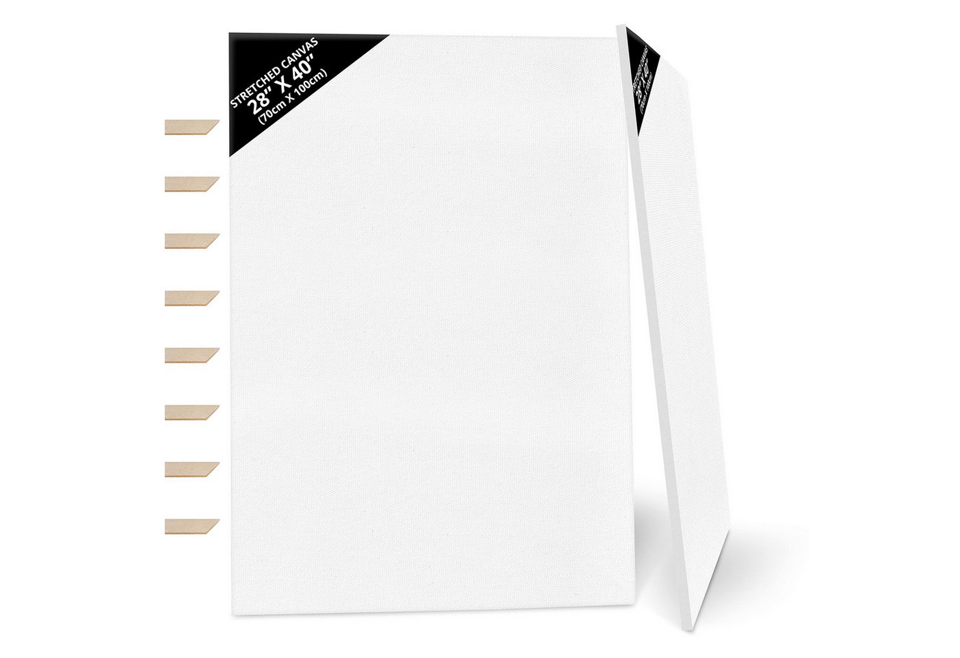 Kurtzy Leinwand XXL Leinwand Set 70x100cm - 2er Pack von Kurtzy
