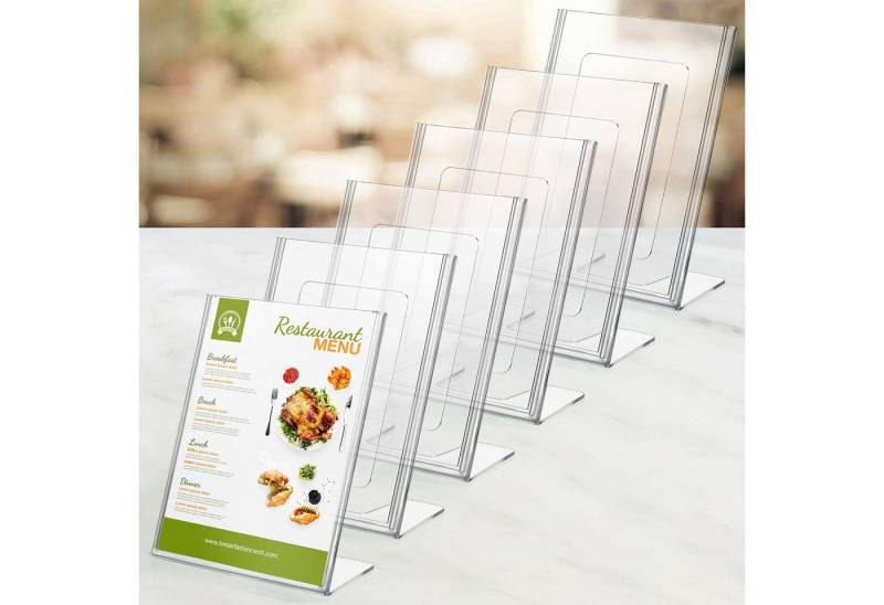 Kurtzy Magnettafel Vertikaler Halter für A6 Kunststoff-Tischständer, (6-tlg) von Kurtzy