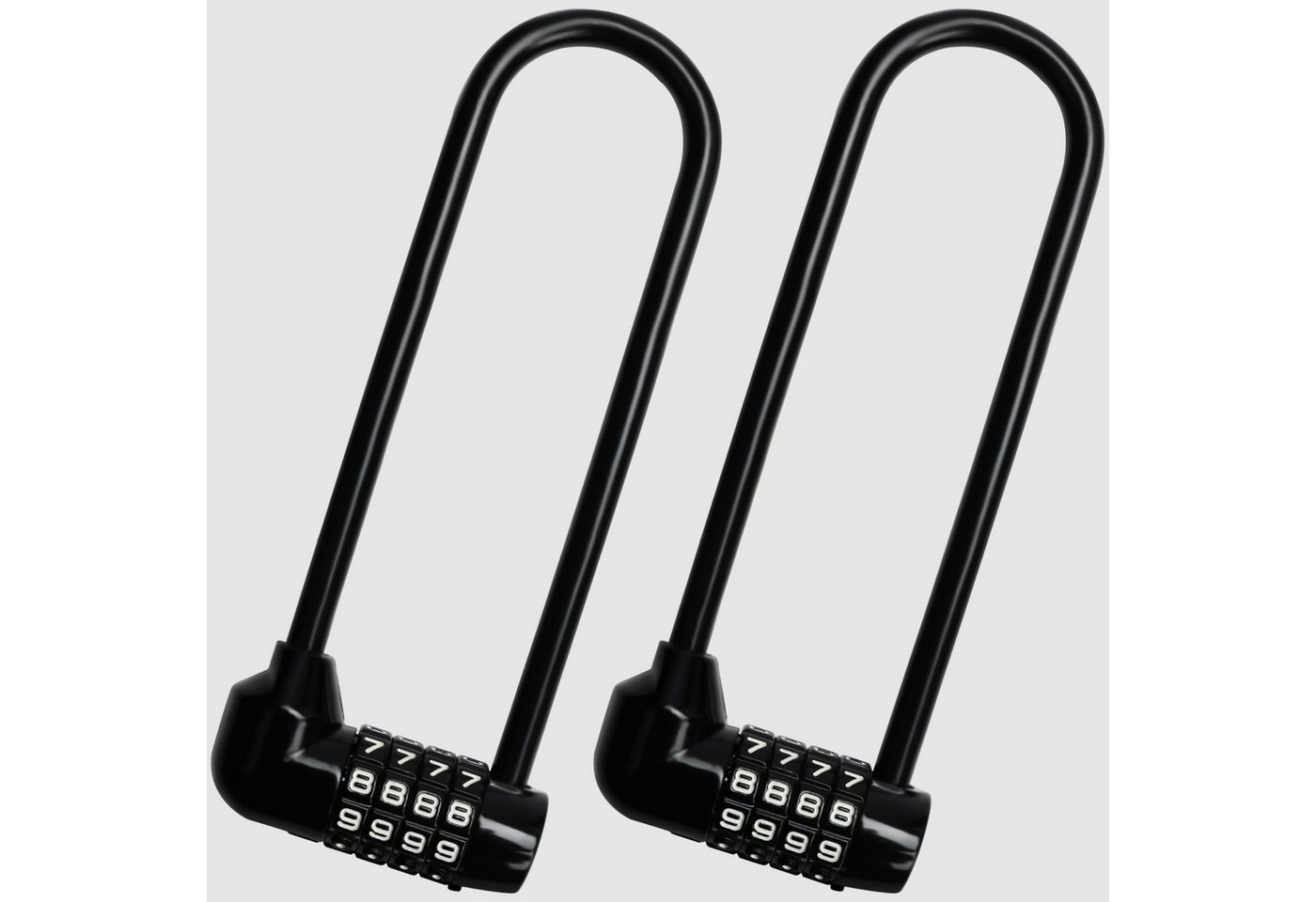 Kurtzy Vorhängeschloss Bike Theft Protection - 2 Pack, 4-Digit Lock, (1-tlg) von Kurtzy