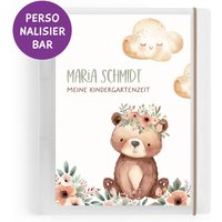 Kindergarten Ordner "Bär" Personalisiert Mit Namen & Wunschtext A4 - Sammelmappe Ringordner Für Schule Kita Oder Krippe Geschenk von KuschelICH