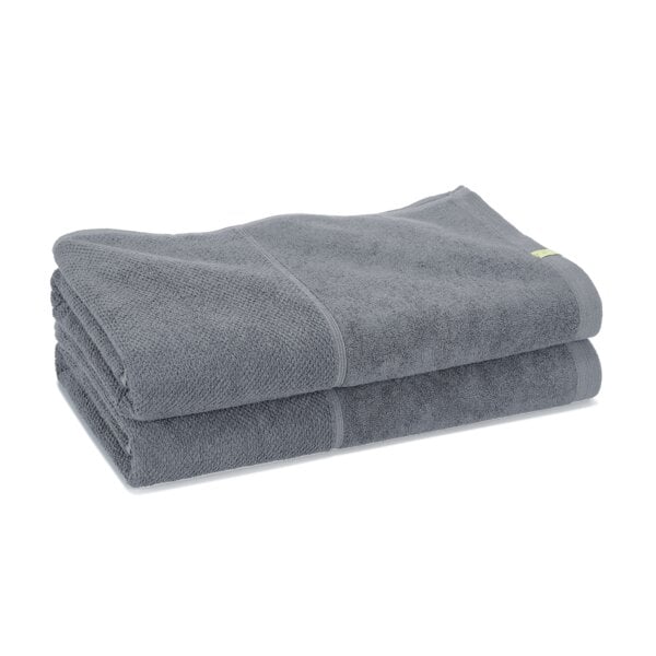 Kushel Towels 2x Bath Sheet - Saunatuch aus Biobaumwolle und Holzfaser von Kushel Towels