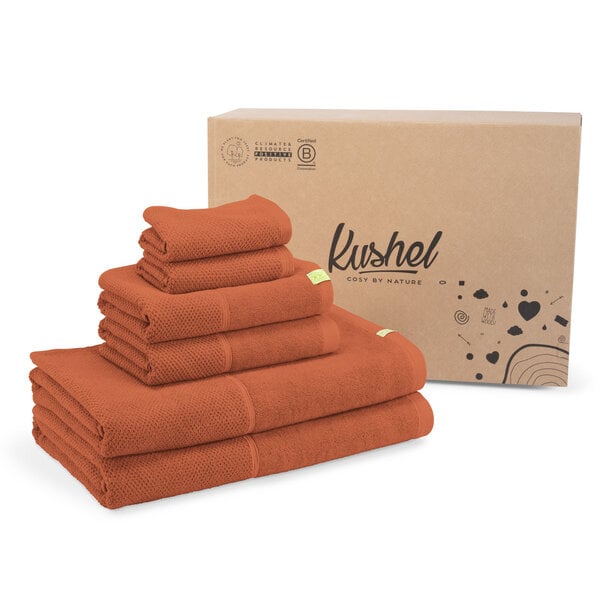 Kushel Towels Home Spa Set - klimapositives Handtuchset aus Biobaumwolle und Holzfaser von Kushel Towels