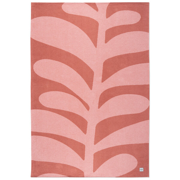Kushel Towels Kushel Decke Leaf- klimapositive Kuscheldecke aus Biobaumwolle und Holzfaser von Kushel Towels