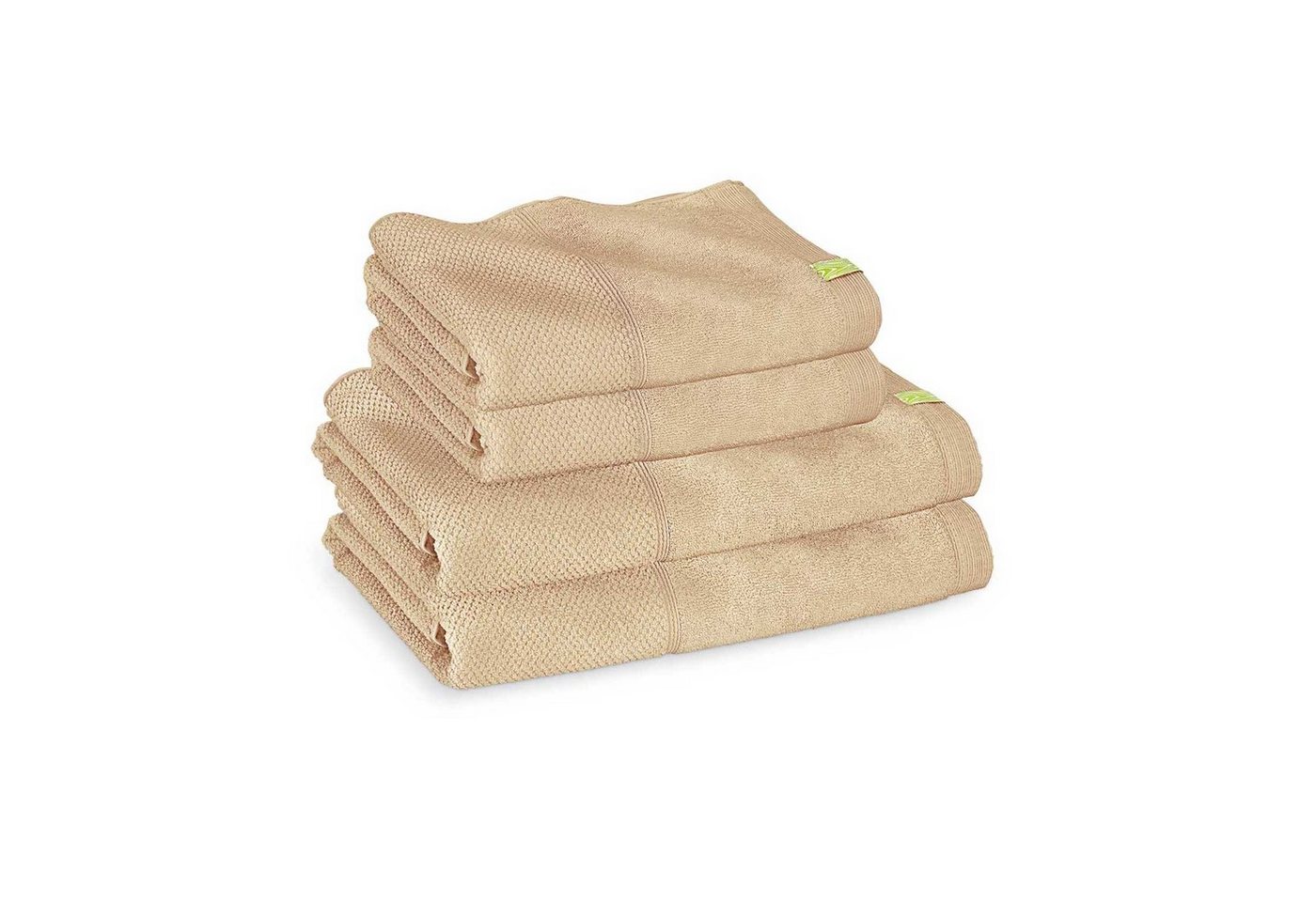 Kushel Handtücher The Daily Set, trocknet schnell, bleibt weich, umweltfreundlich, fair hergestellt von Kushel