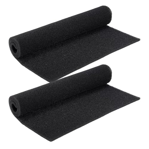 2 Stück Luftfiltermatte für Klimaanlagen, 61 x 38 cm Zuschneidbar Schaumstoff Luftfilter, Wiederverwendbarer Filtermatten Vorfilter, Einfach zu installierender Ersatzfilter für Klimaanlagen von Kustimantu
