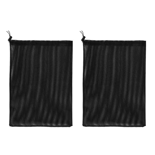 Kustimantu 2 Stück Pumpen-Barriere Beutel mit Kordelzug Teichpumpe Filtertasche Fischteich Filter Netztasche Heimzubehör, 12 x 16 Zoll von Kustimantu